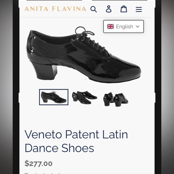 Men’s Black Leather/Black Patent Latin Dance / tuxedo dress shoes - Picture 14 of 14